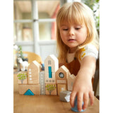 Bad Rodach 18 Piece Wooden Building Blocks - HoneyBug 