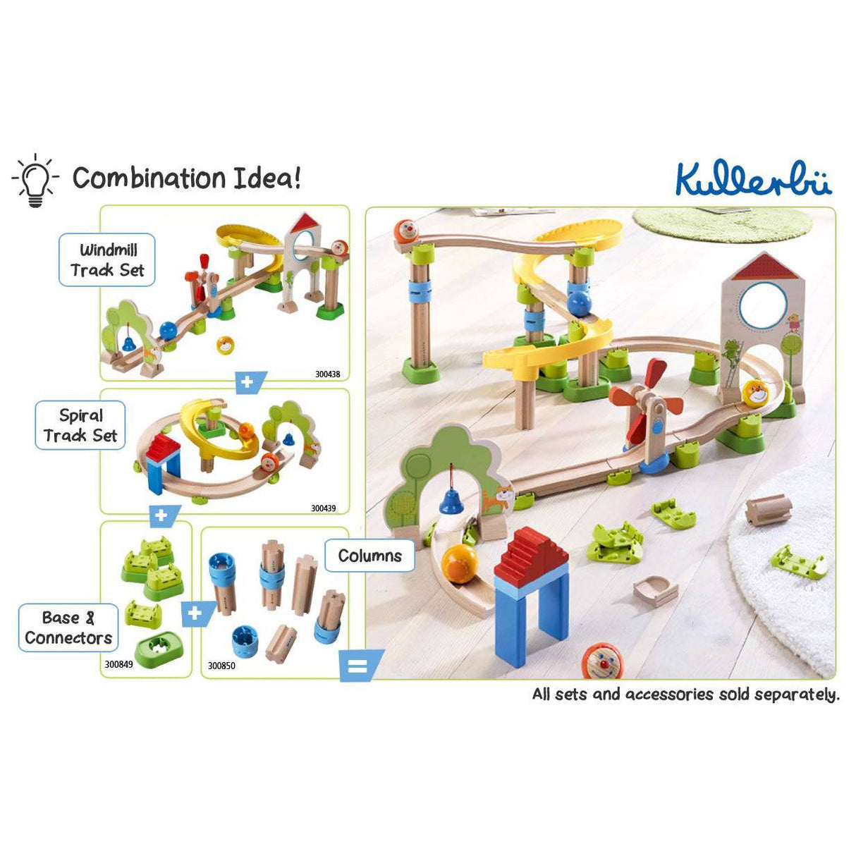 Kullerbu Spiral 26 Piece Starter Track Set - HoneyBug 