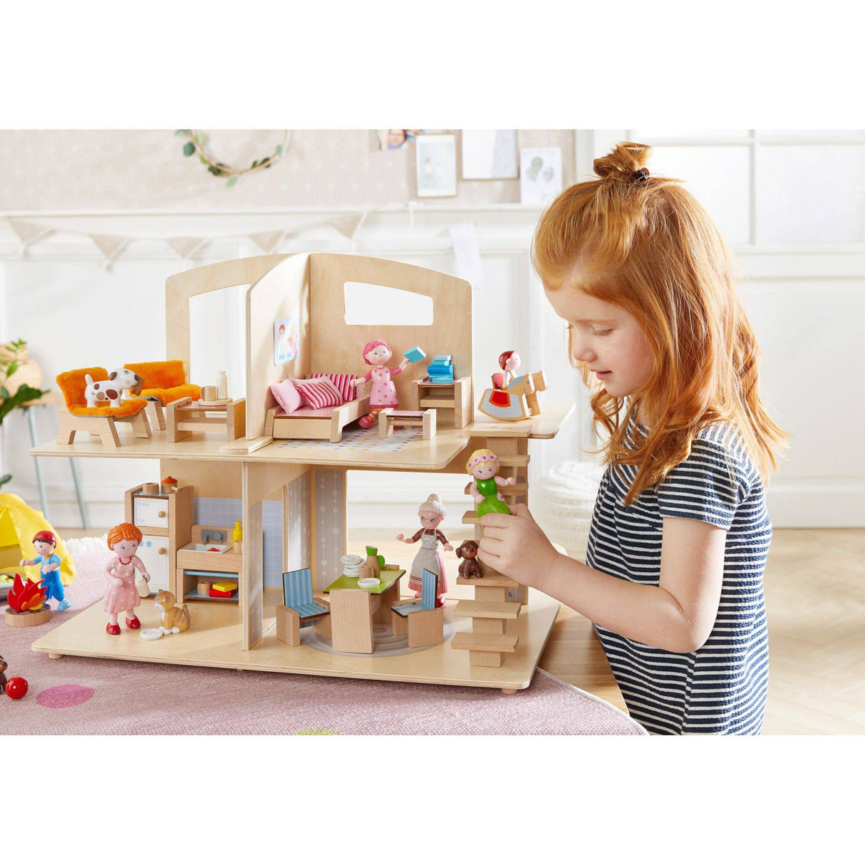 Little Friends Dollhouse Town Villa with Furniture - HoneyBug 