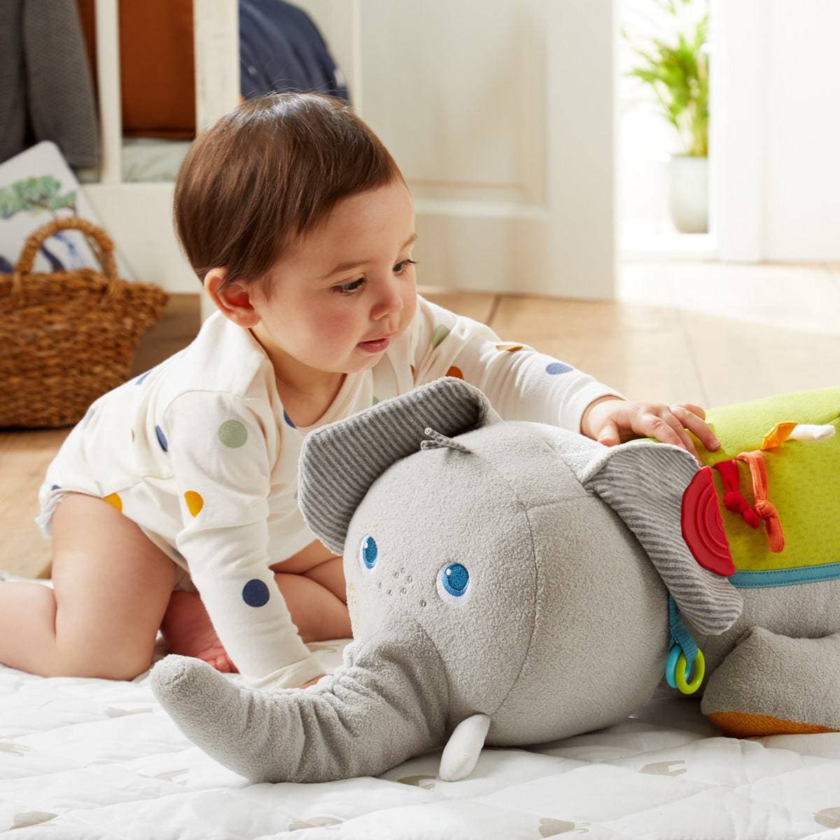 Elephant Discovery Pillow - HoneyBug 