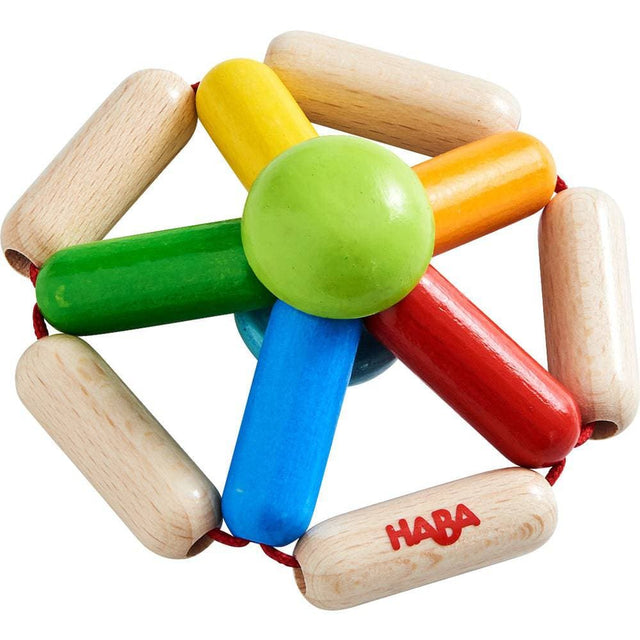 Color Carousel Wooden Baby Rattle - HoneyBug 