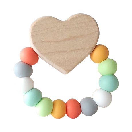 Heart Charm Teether - HoneyBug 