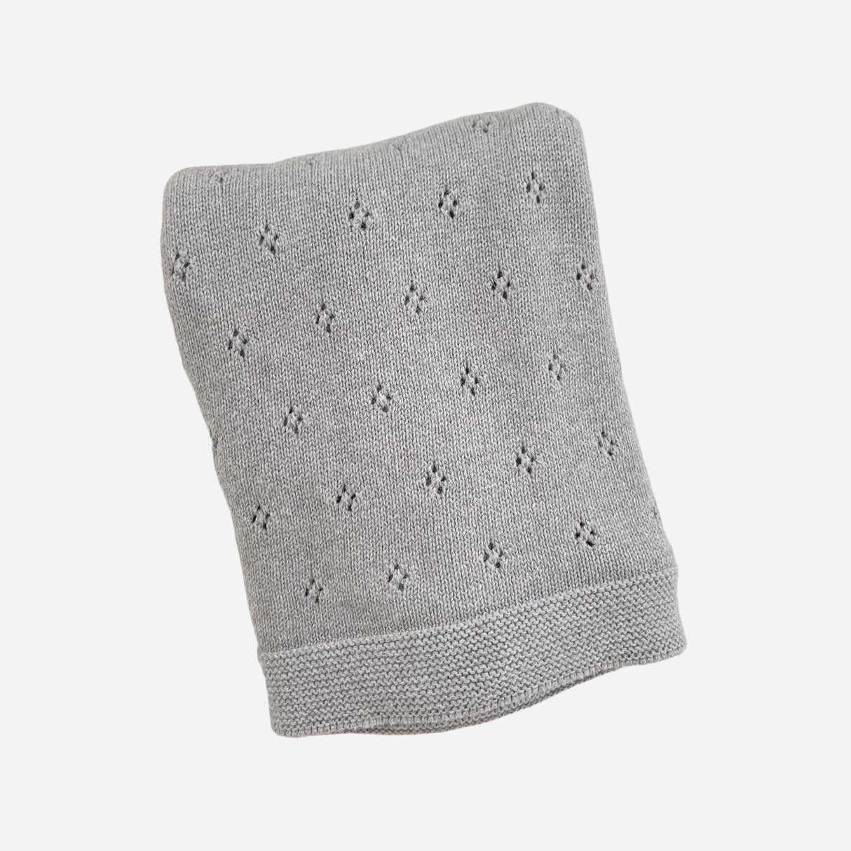 Heirloom Pique Blanket - Grey - HoneyBug 