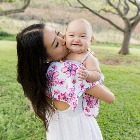 Hibiscus Kiss Burp Cloth