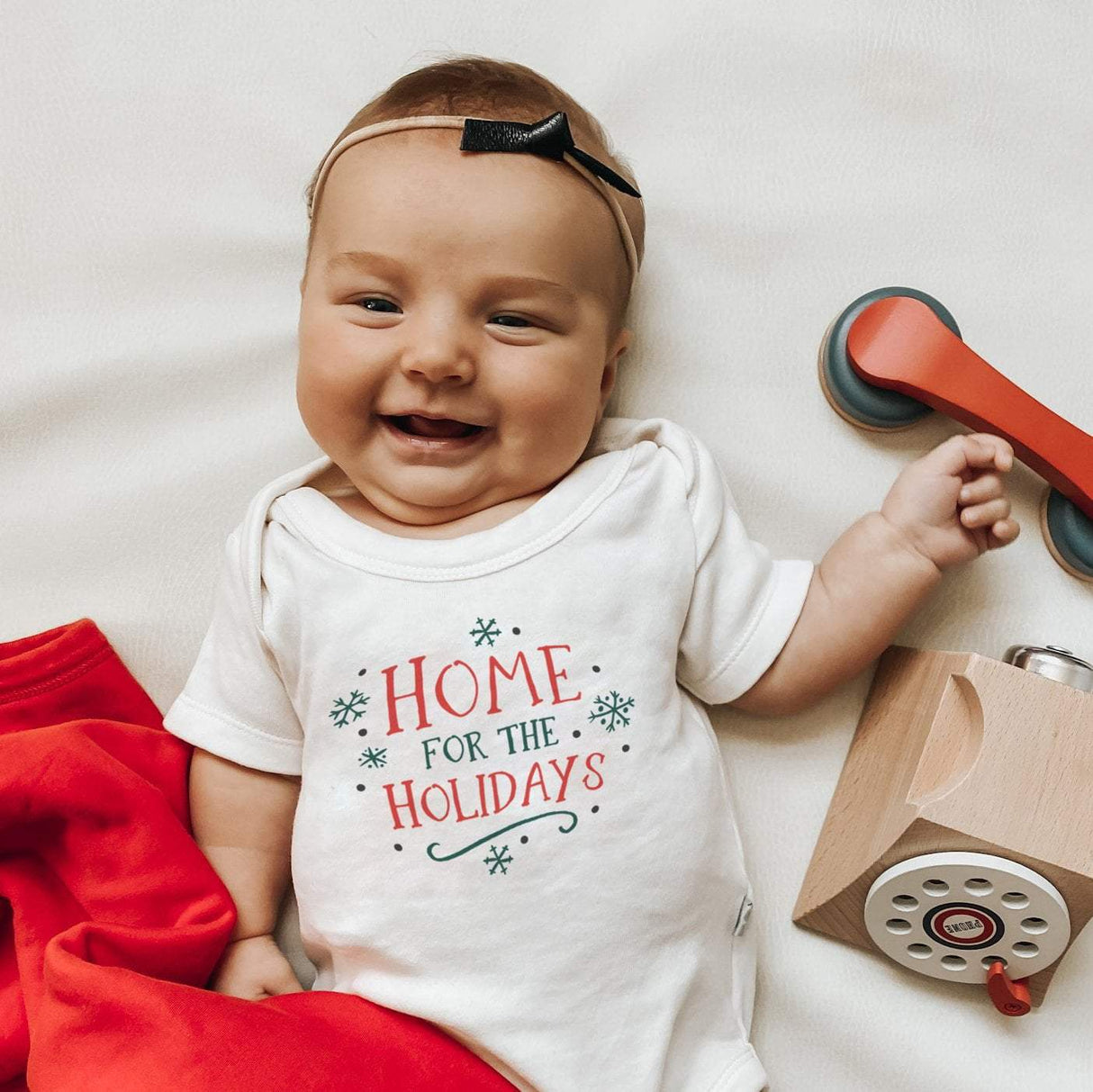 graphic bodysuit | home for the holidays - HoneyBug 