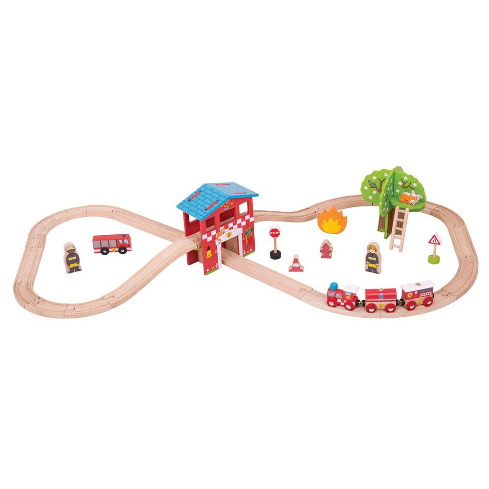 Fire Station Train Set