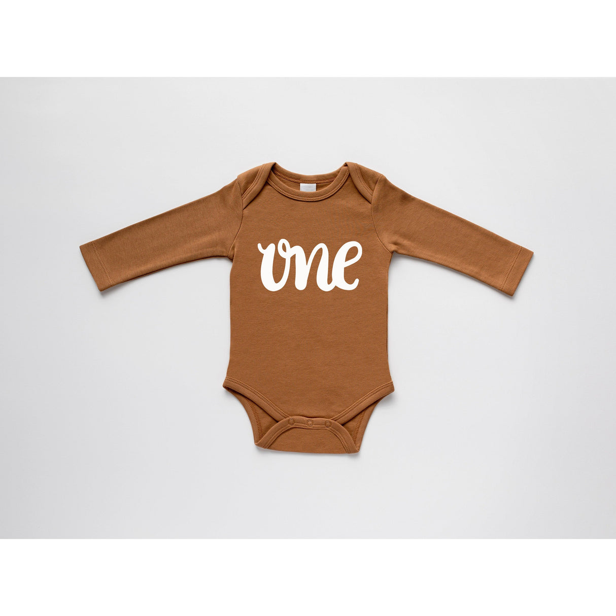 One First Birthday Organic Baby Bodysuit - HoneyBug 