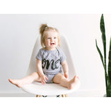 One First Birthday Organic Baby Bodysuit - HoneyBug 