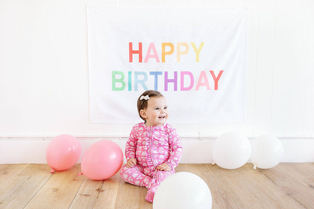 Birthday Girl Ruffle Footed Onesie