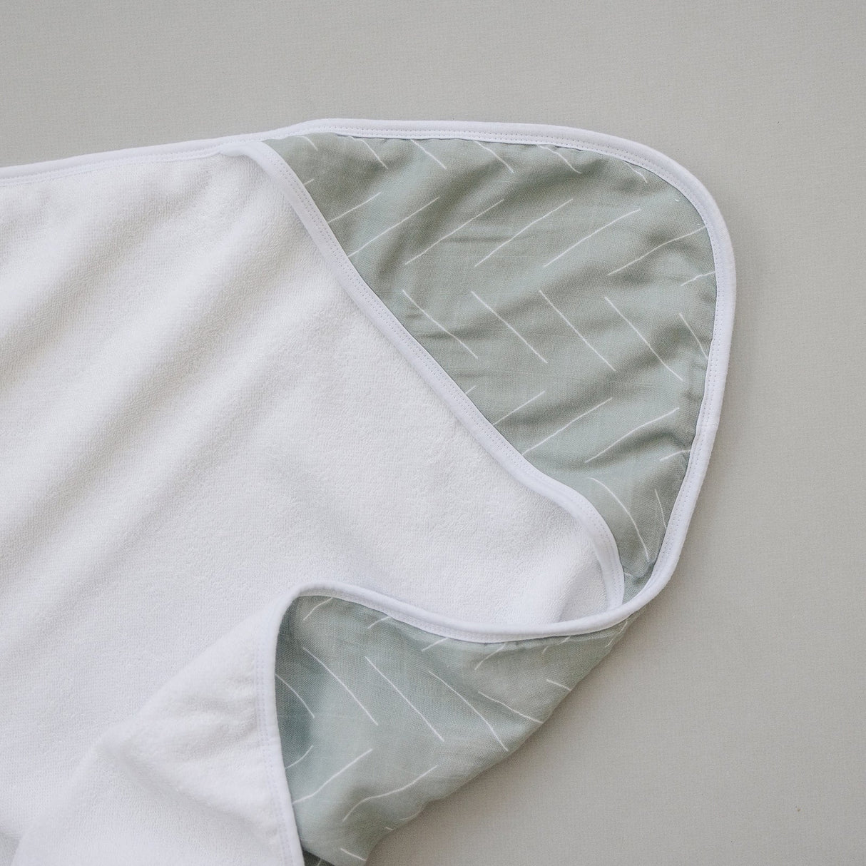 Desert Sage Muslin Hooded Towel