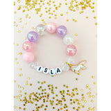 Magical Unicorn Charm Bracelet- Customizable - HoneyBug 