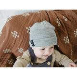 Light Grey Mebie Baby Beanie - HoneyBug 
