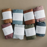 Dusty Rose Bamboo Stretch Crib Sheet - HoneyBug 