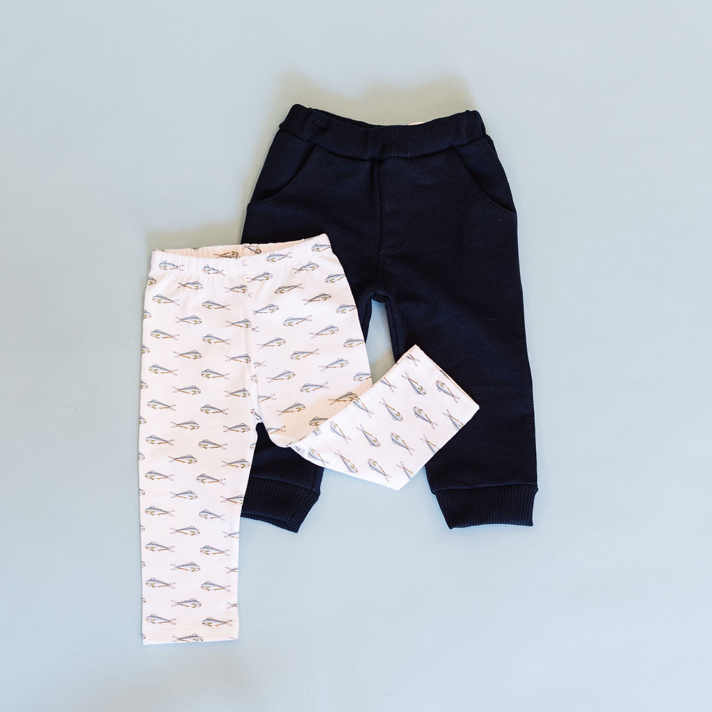 Navy Knit Jogger Pant