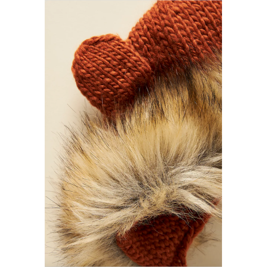 Baby Lion Hat and Booties Set - Cinnamon - HoneyBug 