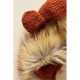 Baby Lion Hat and Booties Set - Cinnamon - HoneyBug 