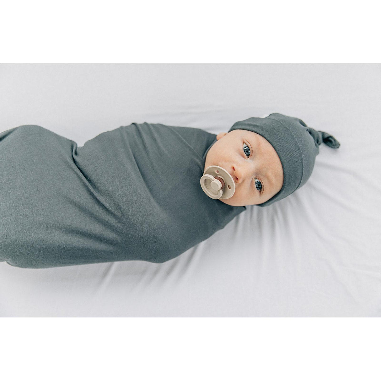 Charcoal Bamboo Hat OR Head Wrap Set - HoneyBug 