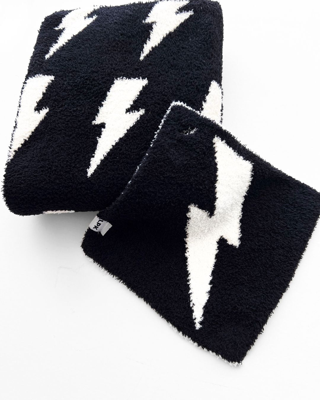 Lightning Bolt Plush Lovey | Black - HoneyBug 
