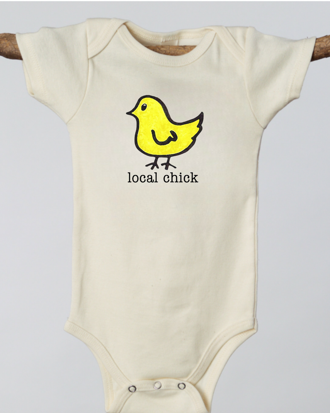 Local Chick Short Sleeve Romper - HoneyBug 
