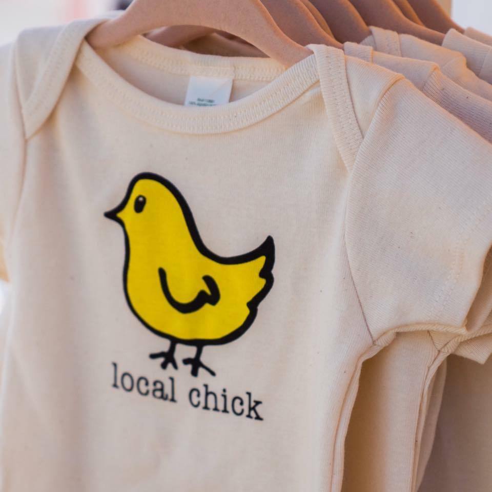 Local Chick Short Sleeve Romper - HoneyBug 