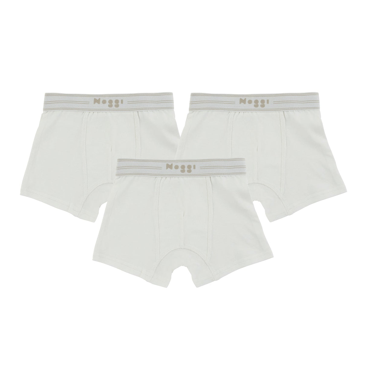 Logo Band White, Boy  (3 Boxers) - HoneyBug 