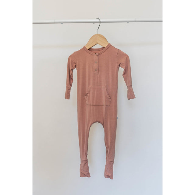 Long Sleeve Romper - Canyon Clay - HoneyBug 