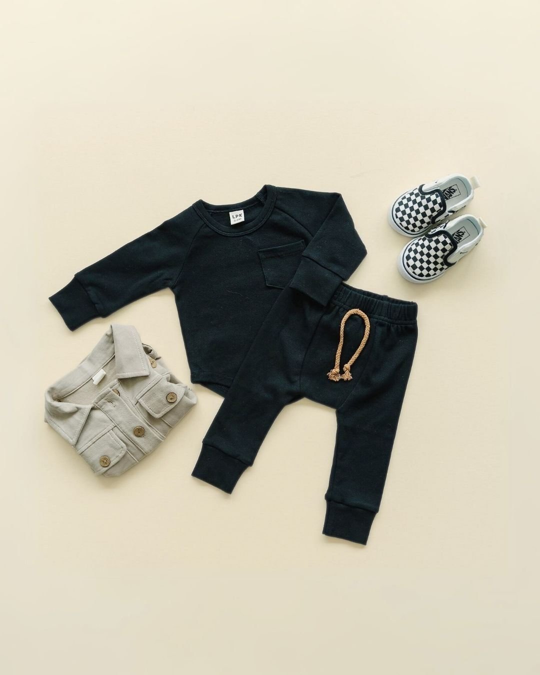 Lounge Set | Black - HoneyBug 