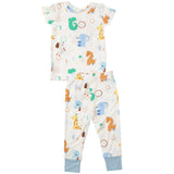 Loungewear Set - Animal Numbers - HoneyBug 