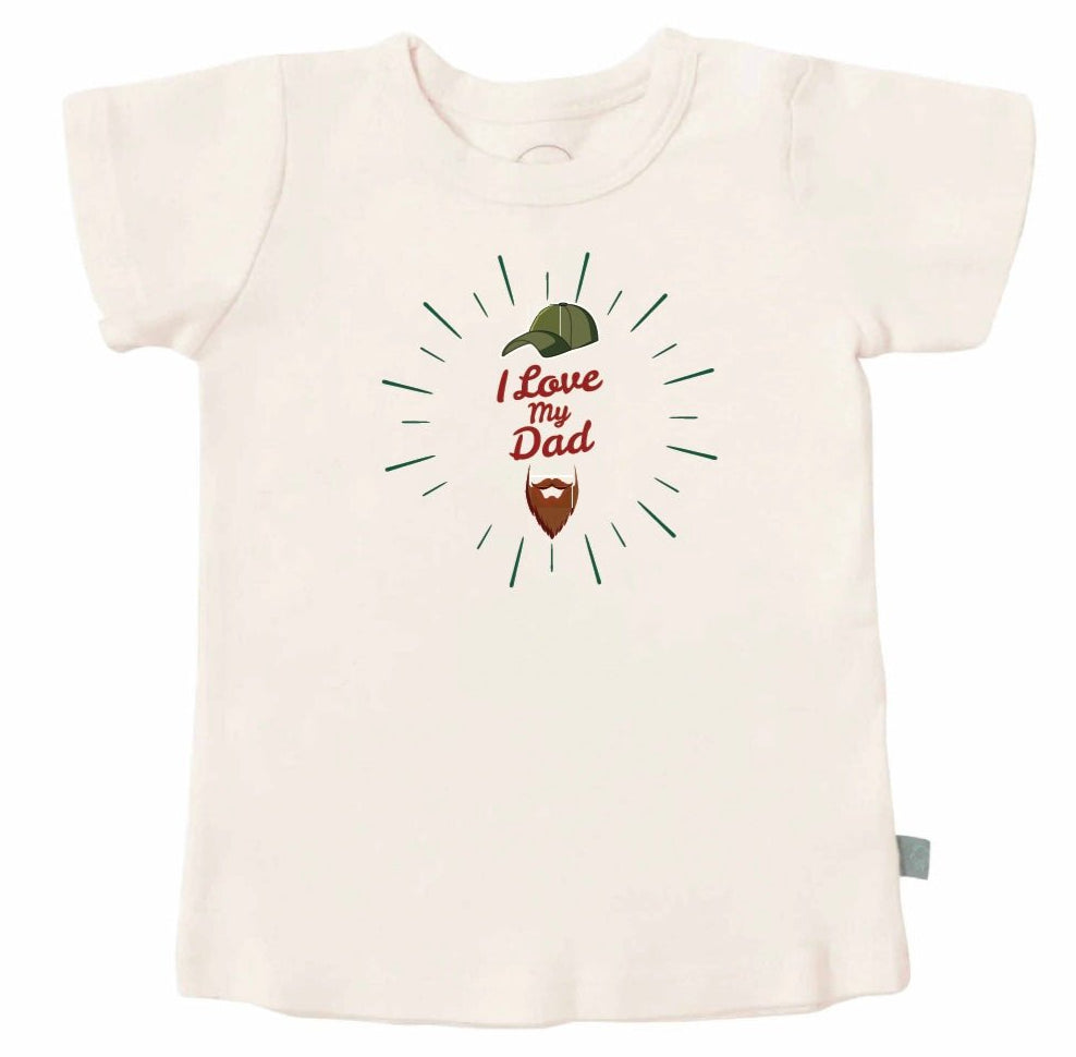 graphic tee | love dad beard - HoneyBug 