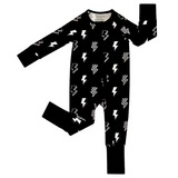 Bamboo Zip Romper | Ink Bolts
