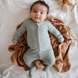Zipper Pajama - Roman Green