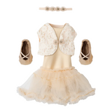 Ballet suit and skirt cream, Size 3