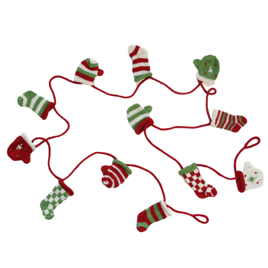 Stocking and Mitten Garland