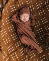 Mustard Mudcloth Muslin Swaddle Blanket - HoneyBug 