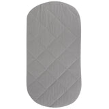 Quilted Waterproof Bassinet Sheet with Heat Protection - Grey - HoneyBug 