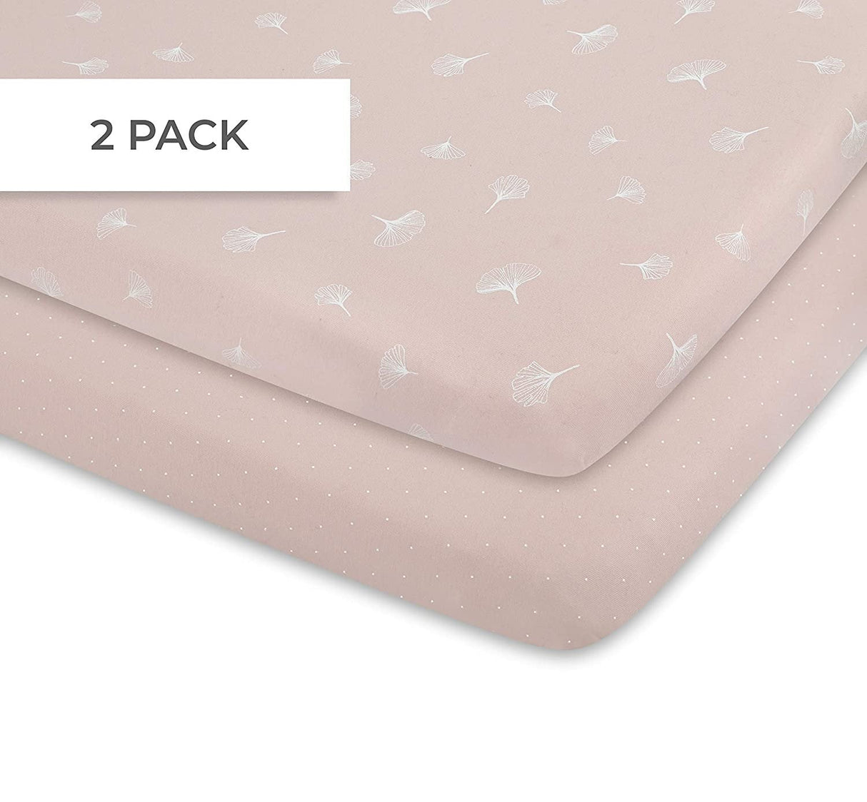 Bassinet Sheet Set - Pink Ginko