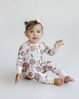 Bamboo Zip Romper | Milk & Cookies - HoneyBug 