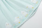 Misty Blue Fuzzy Chickies Dress