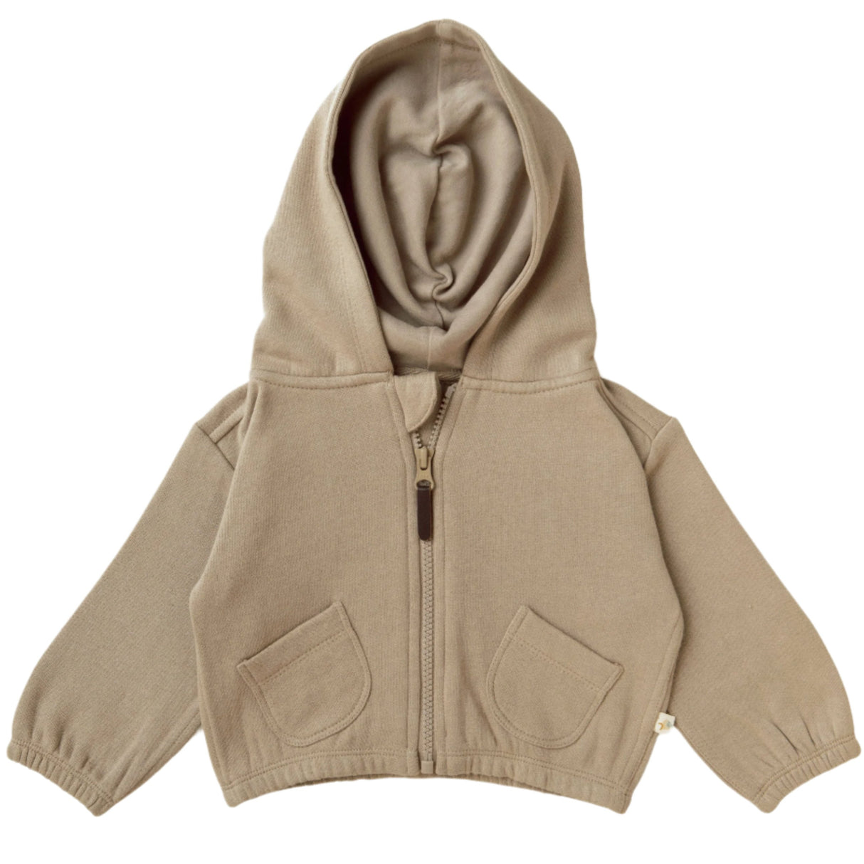 Organic Baby Toddler Hooded Jacket - Mocha