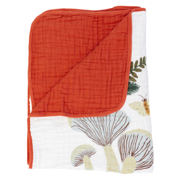 Large Mushroom Throw Blanket - HoneyBug 