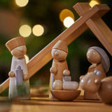 Natural Wood Nativity Set - HoneyBug 