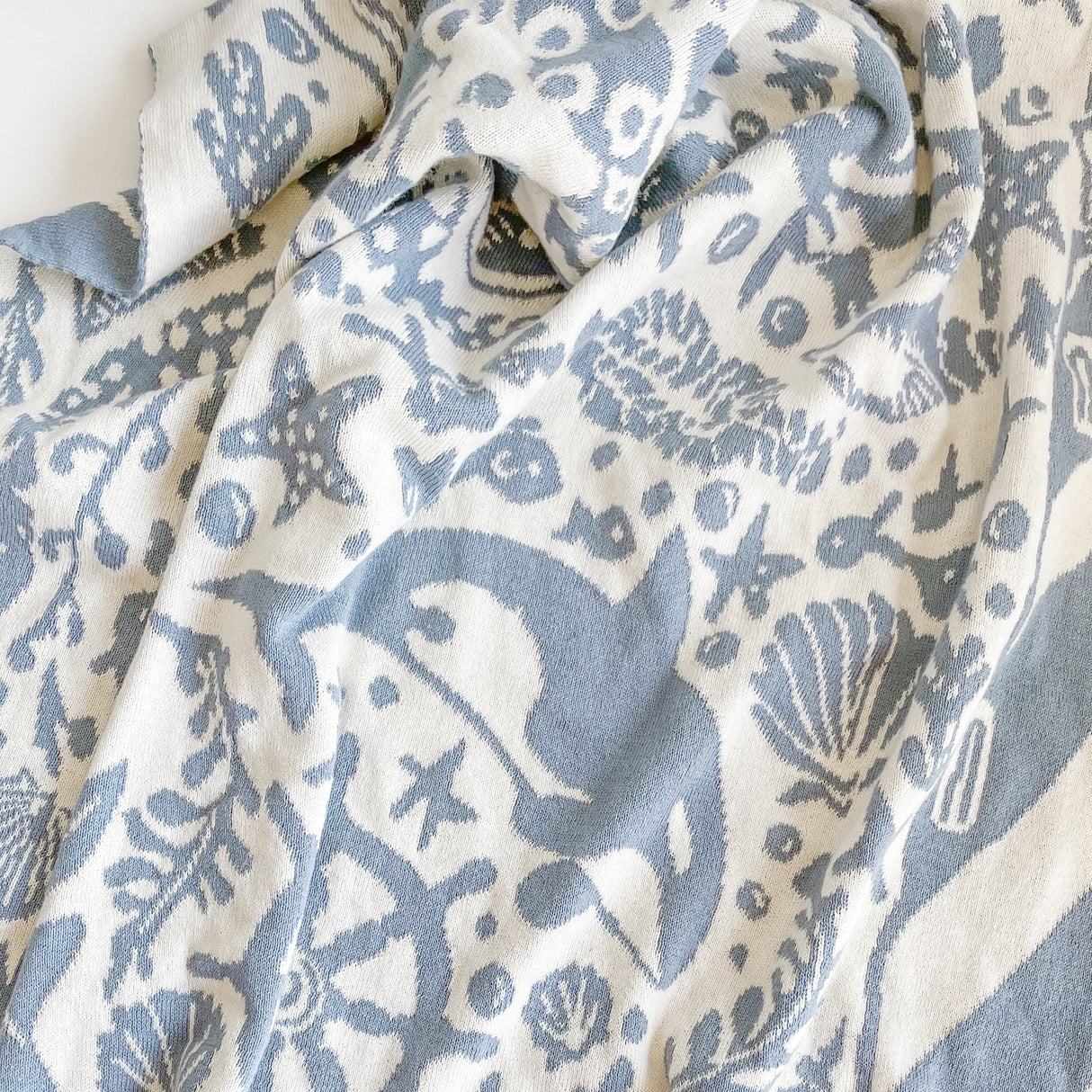 Organic Cotton Blanket Nautical - HoneyBug 