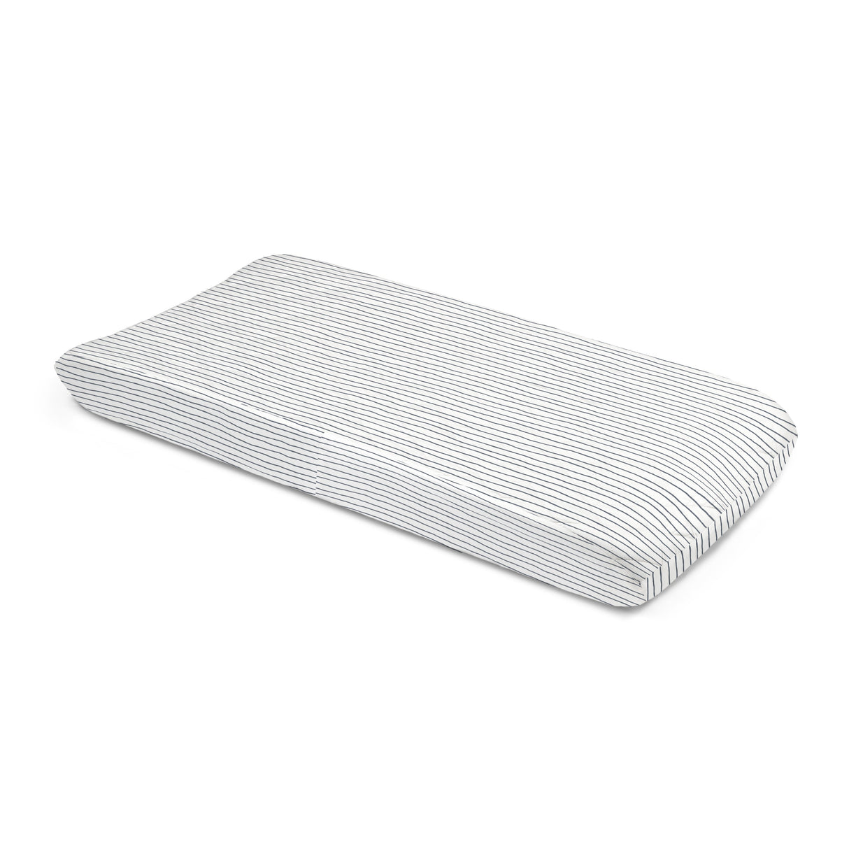 Organic Changing Pad Cover - Navy Stripes