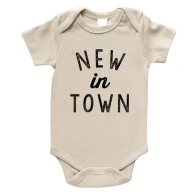 New In Town Organic Baby Bodysuit - HoneyBug 