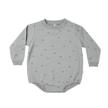 Crewneck Bubble Romper Stars - HoneyBug 