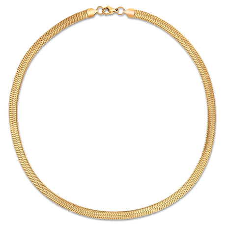 Paola Herringbone Chain Necklace - HoneyBug 
