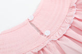 Pink Butterflies Smocked Bishop Dress