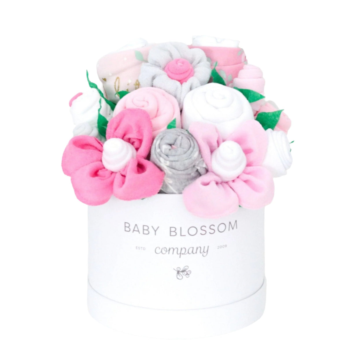 Pink Hatbox Bouquet - Deluxe