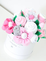 Pink Hatbox Bouquet - Deluxe