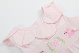 Pink Petal Collared Smocked Dress